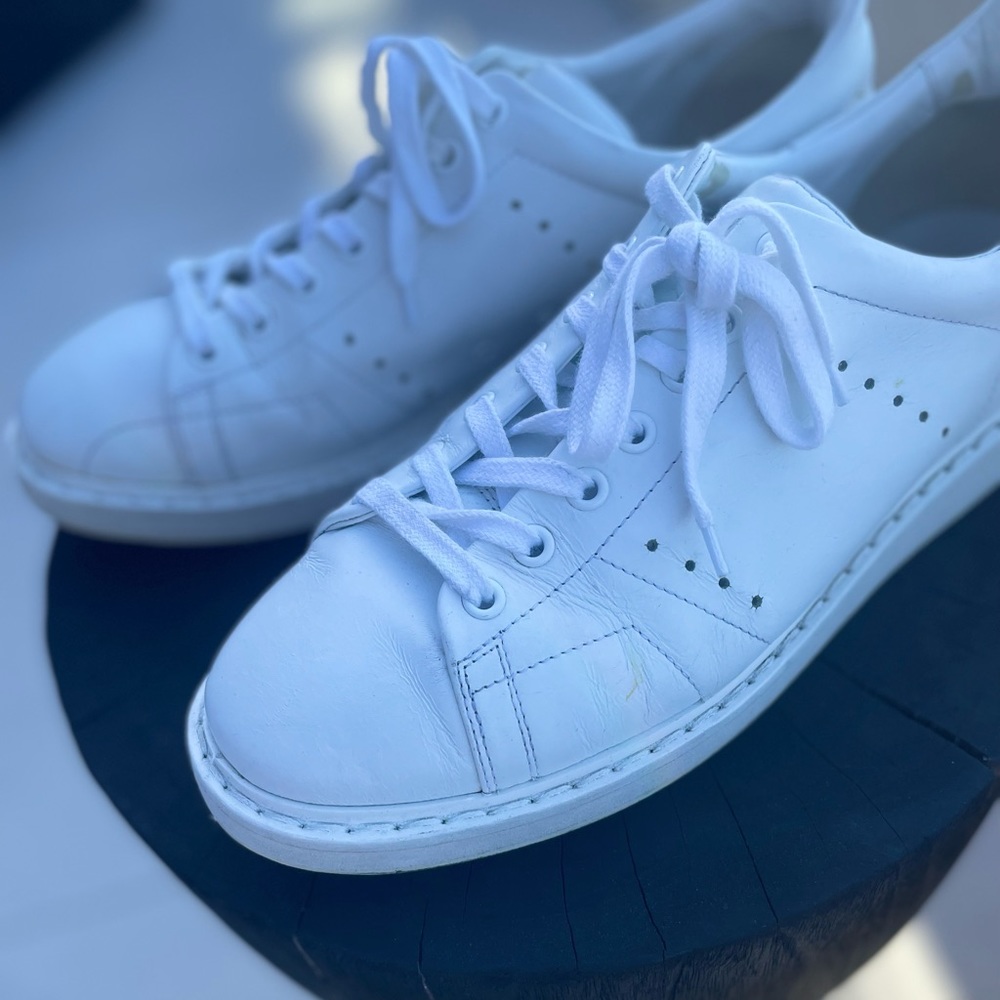 golden goose starter sneakers in all white leather - Picture 8 of 16